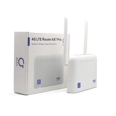 Модем маршрутизатора 4g Lte CPE Wifi OLAX AX7 Pro с батареей слота 5000mah SIM-карты